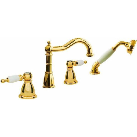 Смеситель для ванны Boheme Tradizionale Oro 395-SW, золото - фото 