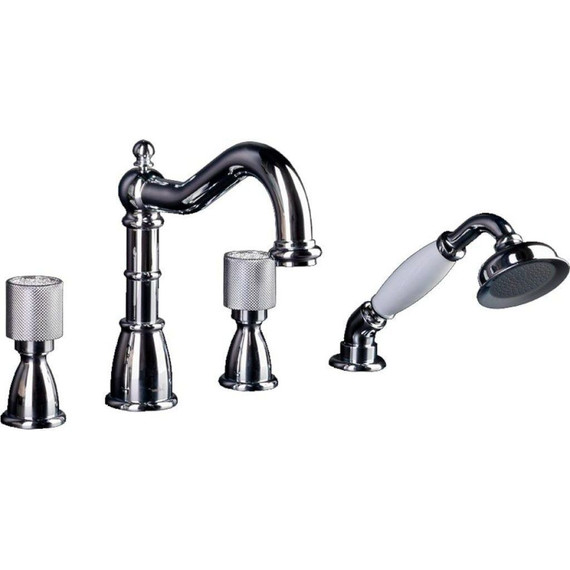 Смеситель для ванны Boheme Royal 396-Royal, chrome - фото 