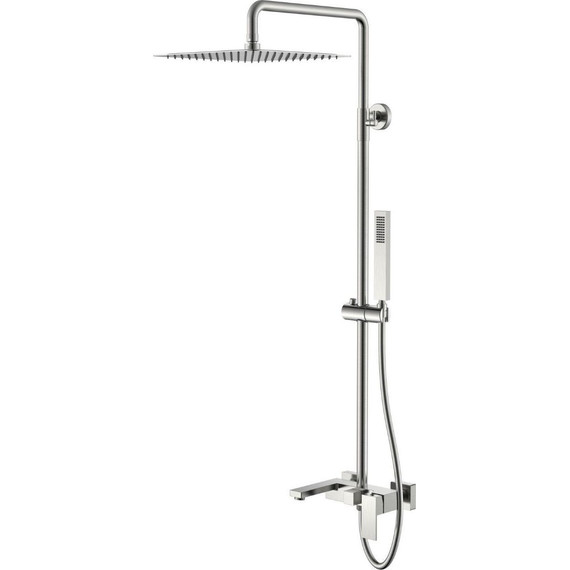 Душевая стойка Boheme Qubic 478-NB, nickel brush - фото 