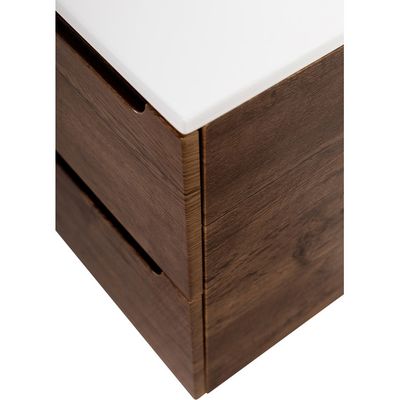 Тумба подвесная с раковиной BelBagno ETNA-1200-4C-SO-2-RW 120 см (раковина BB1200-2-ETL) Rovere Moro, Цвет фасада: Rovere Moro - фото 7