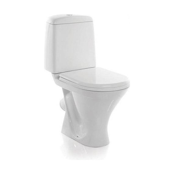 Унитаз напольный Sanita Аттика люкс WC.CC/Attica/2-T/WHT.G/S1 с крышкой термопласт - фото 