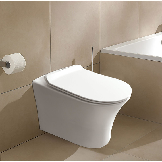 Инсталляция с подвесным унитазом комплект: Loranto 4501 с подвесным унитазом Azario Round AZ-2617E сиденье микролифт - фото 2