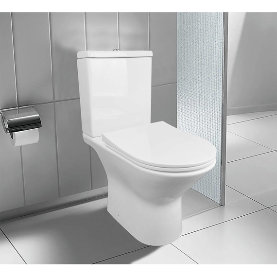 Унитаз-компакт Azario Fretta AZ-1223 с крышкой микролифт - фото 2