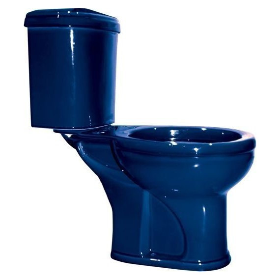 Унитаз-компакт Оскольская керамика Дора Комфорт с полипропиленовой крышкой 47355130402, синий, Цвет производителя: синий - фото 