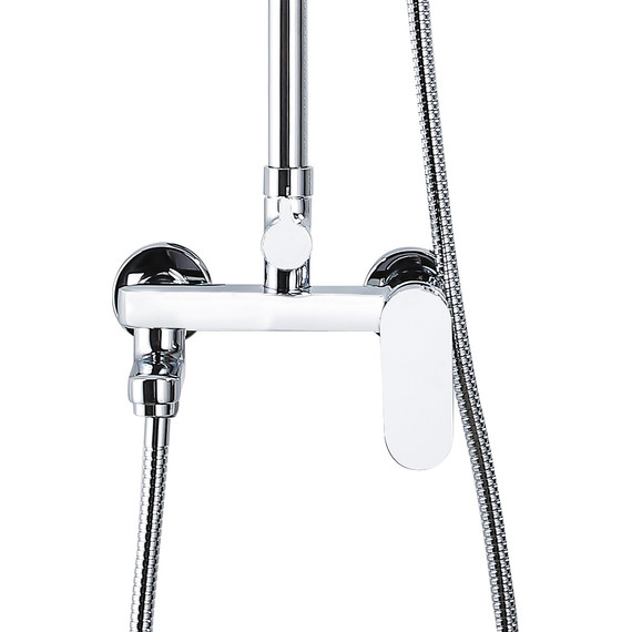 Душевая стойка с поворотным изливом Azario Arizona AZ-20R, Цвет производителя: хром - фото 6