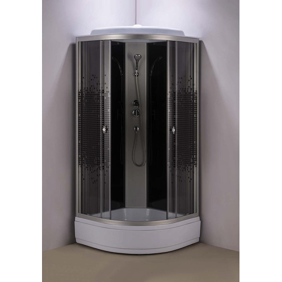 Душевая кабина Loranto 100х100 см CS-1000-25ТМ/М, хром/мозаика - фото 3