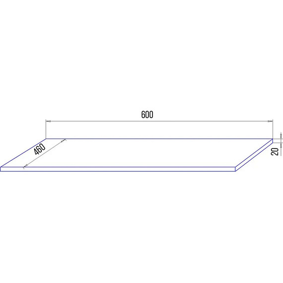 Столешница Azario Lotos 60 см CS00091638 - фото 2
