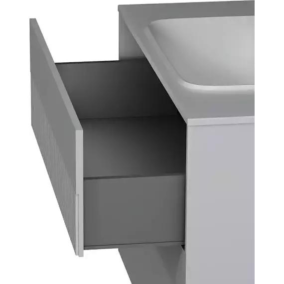 Тумба подвесная с раковиной AM.PM Func 100 см M8FFUX1002WM, белый матовый, Цвет фасада: белый матовый - фото 5