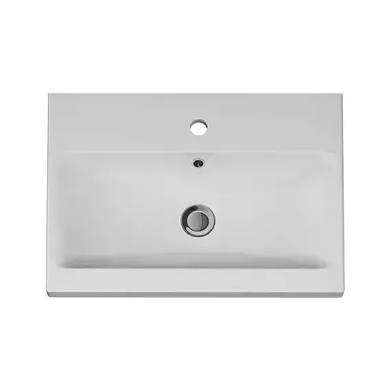 Тумба с раковиной AM.PM Gem 60 см M90FSX06022GM32, графит матовый, Цвет фасада: графит матовый - фото 4