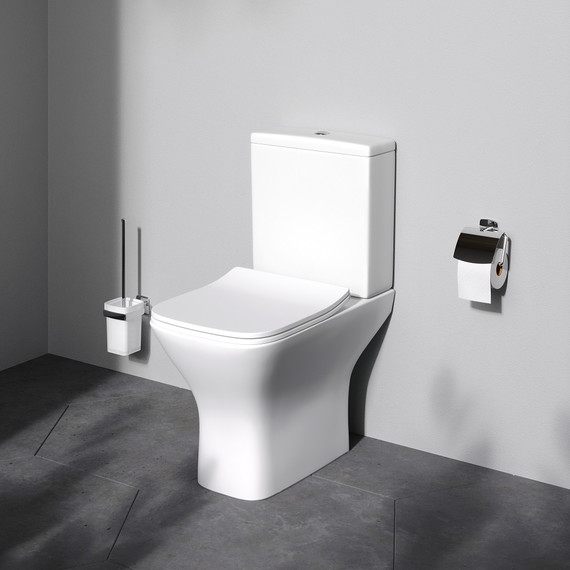 Унитаз-компакт безободковый Am.Pm Gem C908601SC с сиденьем микролифт - фото 3