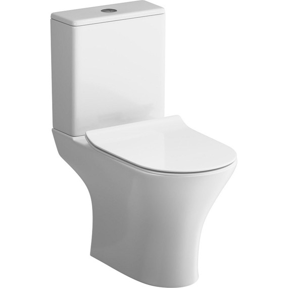 Унитаз-компакт безободковый Am.Pm Sense C748600SC с сиденьем микролифт - фото 