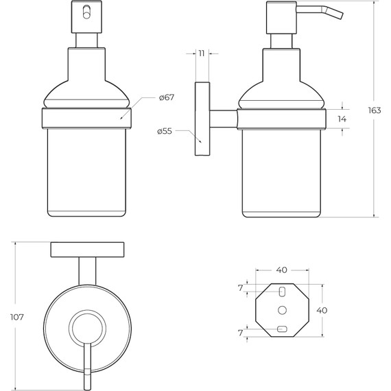 Дозатор для жидкого мыла Cezares Relax RELAX-SOIS-V-BORO, цвет брашированное золото - фото 3