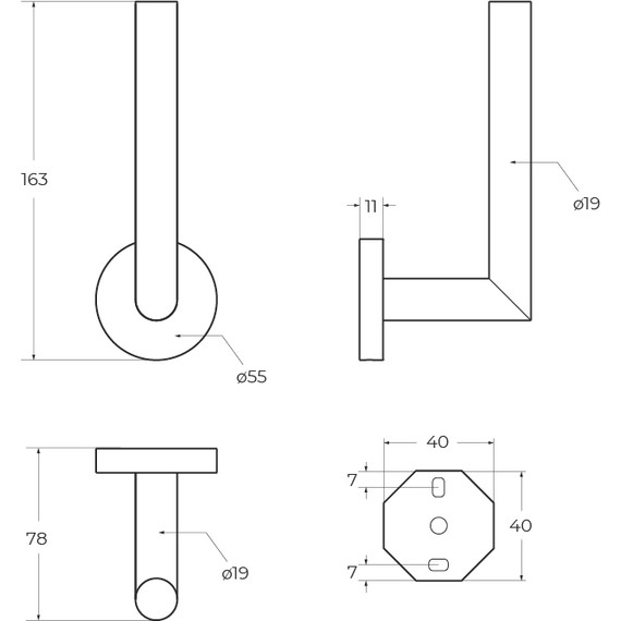 Держатель для туалетной бумаги Cezares Relax RELAX-PHV-IN, цвет сатин - фото 2