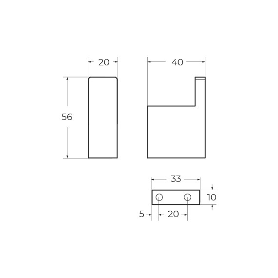 Крючок Cezares Slider SLIDER-HK-01 - фото 2