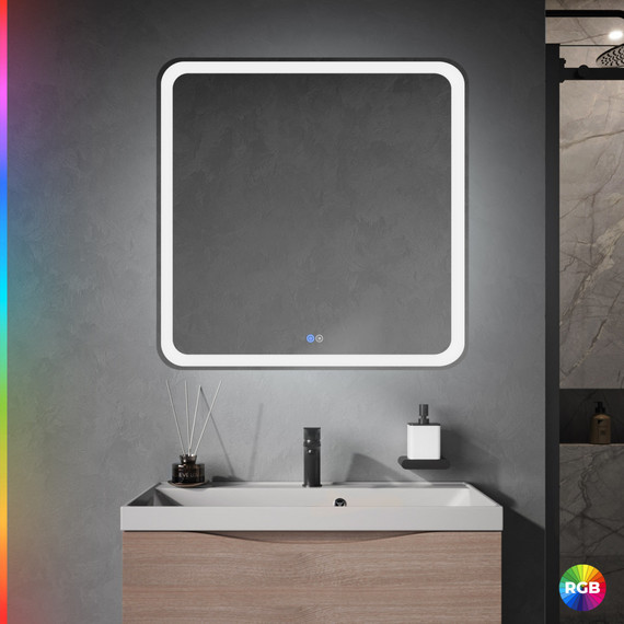 Зеркало Cezares Ellisse 80 см CZR-SPC-MC-800-800-RGB-TCH - фото 2