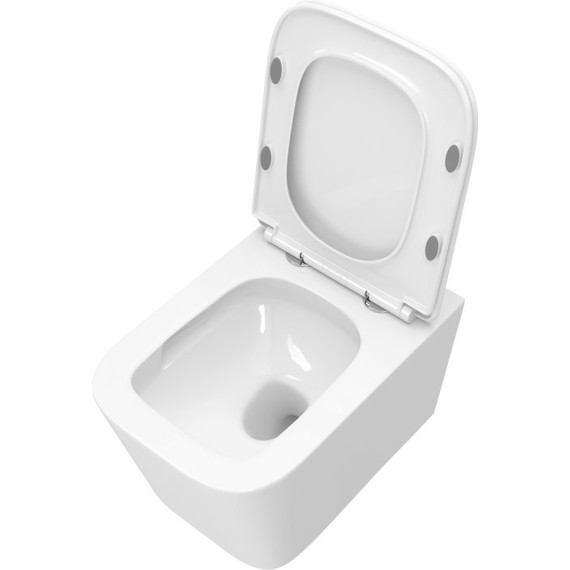 Унитаз подвесной безободковый BelBagno Due-Tor BB5171CH-TOR/SC (Система смыва торнадо) с крышкой микролифт - фото 11