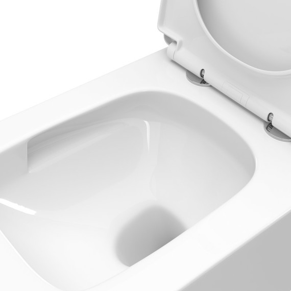 Унитаз подвесной безободковый BelBagno Due-Tor BB5171CH-TOR/SC (Система смыва торнадо) с крышкой микролифт - фото 12