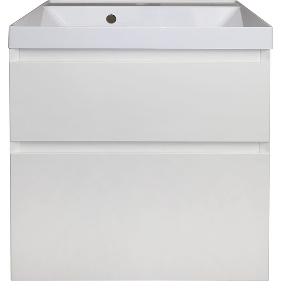 Тумба подвесная с раковиной Azario Velluto 60 см CS00088601, белый матотвый - фото 7