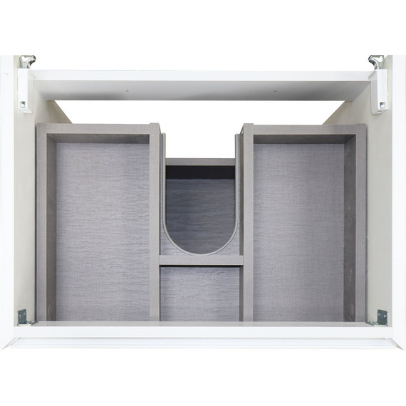 Тумба подвесная с раковиной Azario Velluto 60 см CS00088601, белый матотвый - фото 8