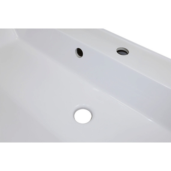 Тумба подвесная с раковиной Azario Velluto 100 см CS00088604, белый матотвый - фото 14