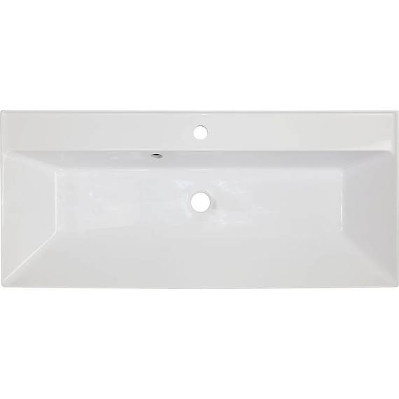 Тумба подвесная с раковиной Azario Velluto 100 см CS00088604, белый матотвый - фото 12