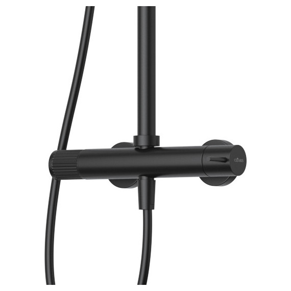 Душевая стойка Cezares LEAF-CDA-30-L-NOP, чёрный матовый, Цвет производителя: чёрный матовый - фото 2