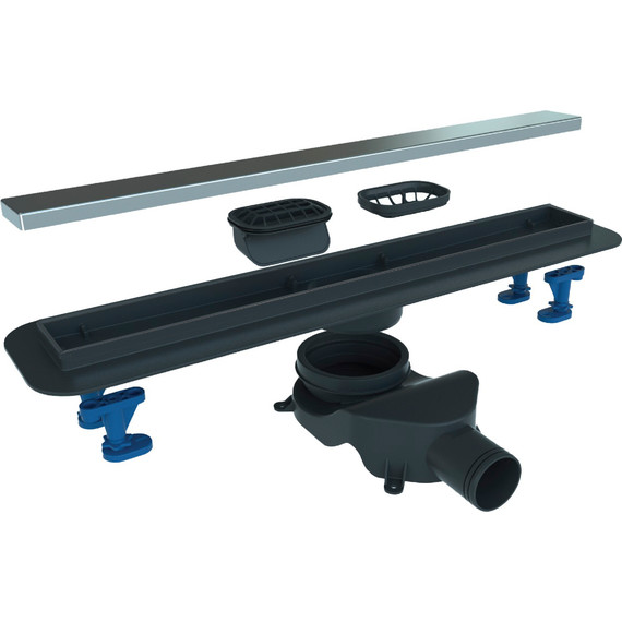 Трап Belbagno Luce 90 см BB-LD-LUCE-90-CR, хром (под плитку), Цвет производителя: хром, Размер трапа: 850 - фото 