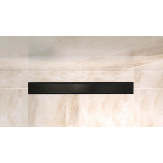 Трап Belbagno Luce 80 см BB-LD-LUCE-80-NERO, черный матовый (под плитку), Цвет производителя: чёрный матовый, Размер трапа: 750 - фото 3