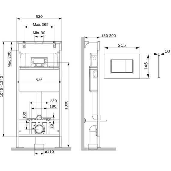 Инсталляция для подвесного унитаза Am.Pm MasterFit ​ProC S​ I012710.0251 - фото 3