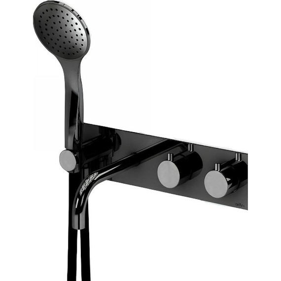 Смеситель для ванны Cezares CZR-B-VDM2-T-NOP (со скрытой частью) чёрный матовый - фото 