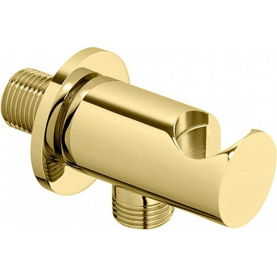 Шланговое подсоединение с держателем Cezares CZR-U-AI4-03/24, золото - фото 