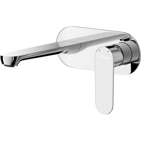 Смеситель для раковины настенный Cezares STYLUS-BLI1-01-W0 (со скрытой частью), Цвет производителя: хром - фото 