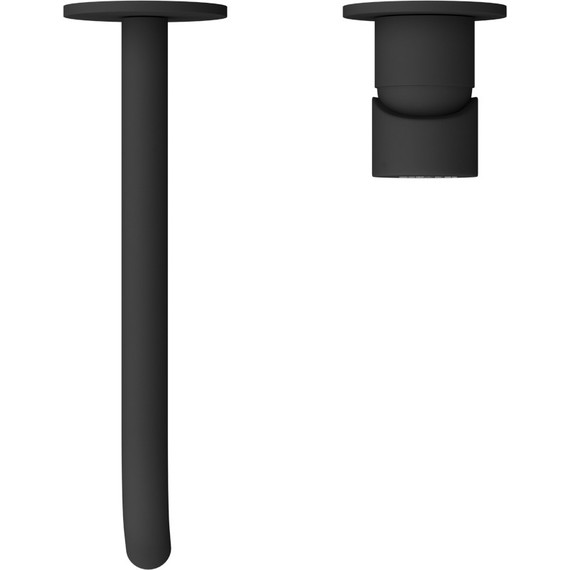 Смеситель для раковины настенный Cezares LEAF-BLI2-20-L-NOP (со скрытой частью) чёрный матовый - фото 4