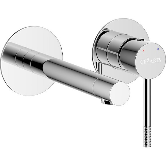 Смеситель для раковины настенный Cezares RELAX-BLI2-2-01-W0 (со скрытой частью), Цвет производителя: хром - фото 2