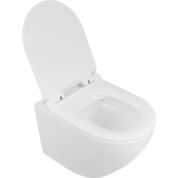 Инсталляция с подвесным унитазом комплект: TECEbase 2.0 9400414 с подвесным безободковым унитазом Azario Grado AZ-0046-N сиденье микролифт, крепление, кнопка смыва чёрная матовая - фото 6