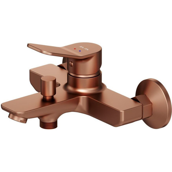 Смеситель для ванны AM.PM X-Joy F85A10044, розовое золото, Цвет производителя: розовое золото - фото 