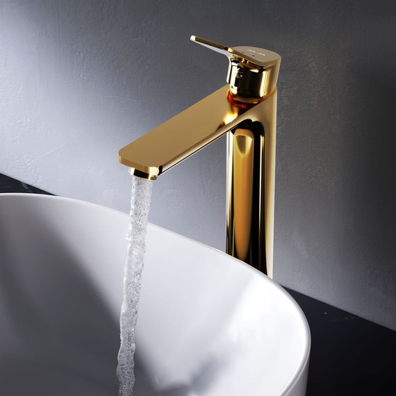Смеситель для раковины высокий AM.PM X.Joy F85A92099, золото, Цвет производителя: золото - фото 4