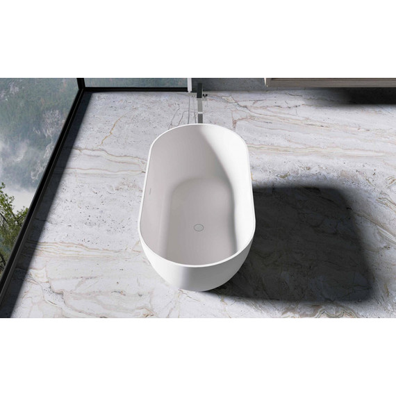 Ванна отдельностоящая Solid Surface Vincea 170x80 см VBT-4S04MW, белый матовый - фото 4