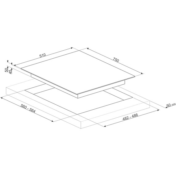 Газовая варочная поверхность Smeg Dolce Stil Novo PV675CNR - фото 2