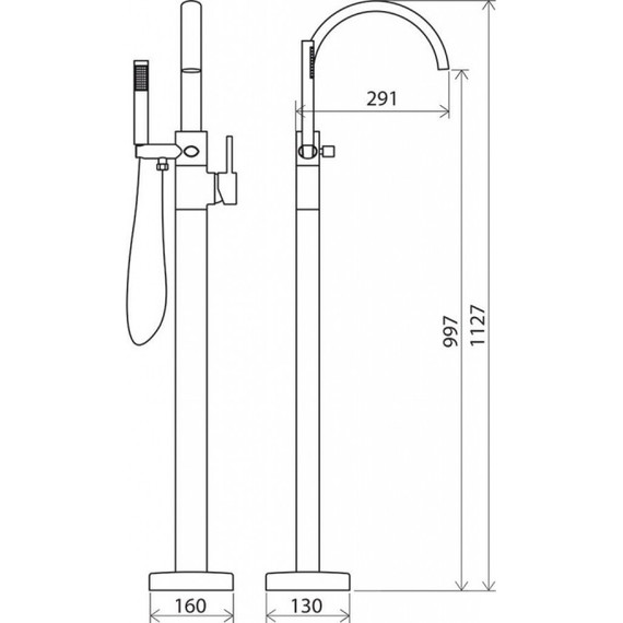 Смеситель для ванны Ravak Chrome FM 080.00 X070059 - фото 7