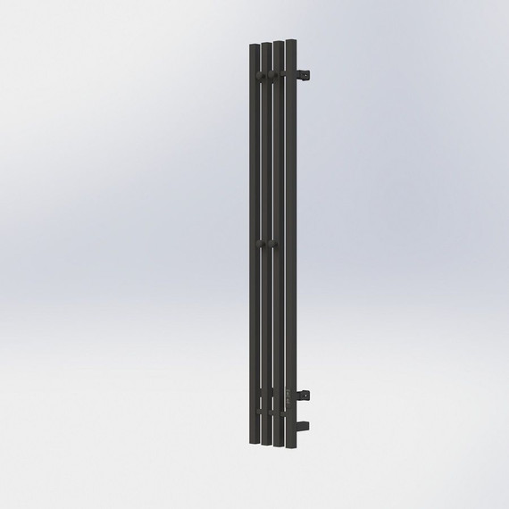 Полотенцесушитель электрический Тругор Пэк сп Вектор кв 4 П4 150х1200 мм (подключение справа) 00-00045211, чёрный - фото 2