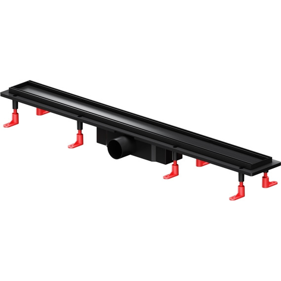 Душевой трап (лоток) 80 AM.PM PrimeFlow W02SC-U11-080-04BM комбинированный затвор с черной матовой решеткой под плитку, Цвет производителя: чёрный, Размер трапа: 800 - фото 2