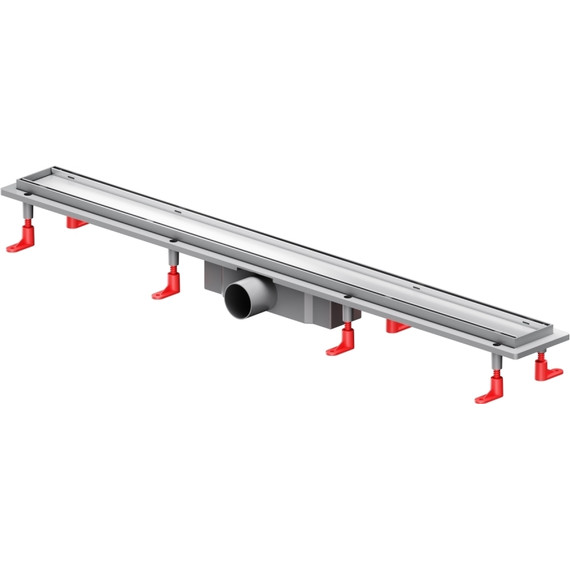 Душевой трап (лоток) 90 AM.PM PrimeFlow W02SC-U11-090-04SB комбинированный затвор со стальной матовой решеткой под плитку, Цвет производителя: хром, Размер трапа: 900 - фото 3