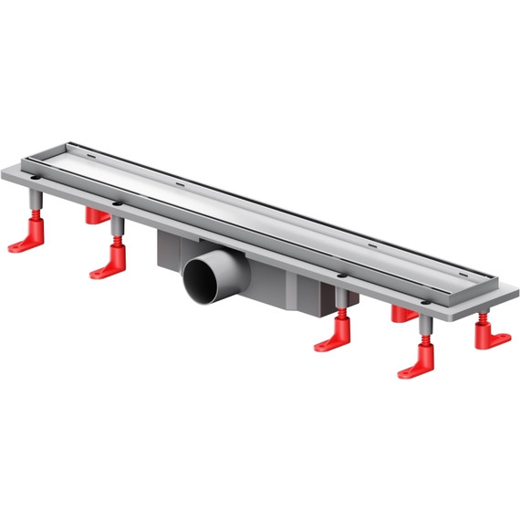 Душевой трап (лоток) 60 AM.PM PrimeFlow W02SC-U11-060-04SB комбинированный затвор со стальной матовой решеткой под плитку, Цвет производителя: хром, Размер трапа: 600 - фото 2