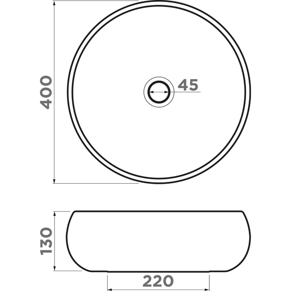 Раковина-чаша Omoikiri Fumico-NU 40 см 4972079, чёрный - фото 4