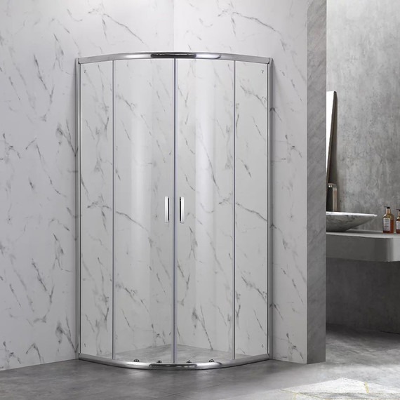 Душевое ограждение Veconi Rovigo 90x90 см RV202-90-01-C4, хром/прозрачное - фото 