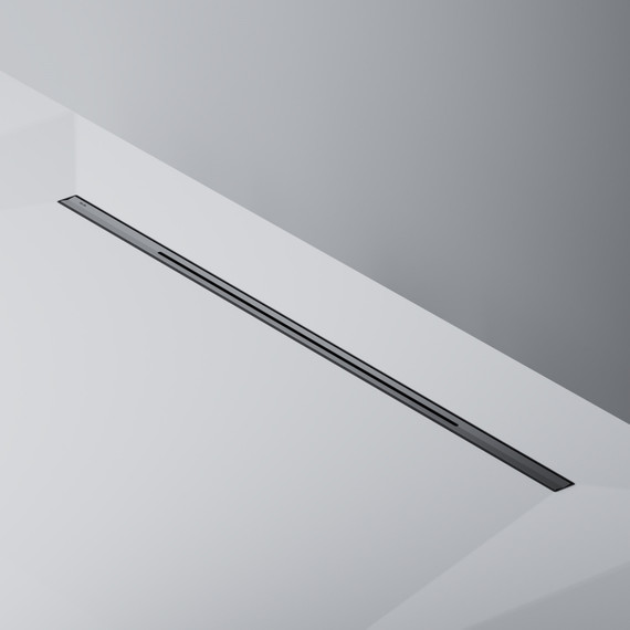 Душевой трап (лоток) 100 AM.PM MasterFlow Slim W01SC-S11-100-05BM комбинированный затвор с черной матовой решеткой - фото 6