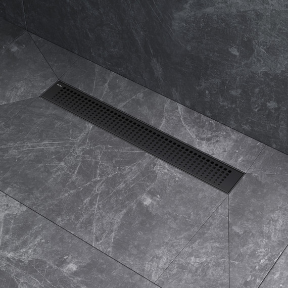 Душевой трап (лоток) 50 AM.PM MasterFlow W01SC-P11-050-01BM комбинированный затвор с черной матовой решеткой - фото 5