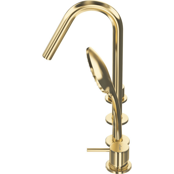 Смеситель для ванны Cezares LEAF-BVDM4-L-SR, sunrise, Цвет производителя: Sunrise - фото 4