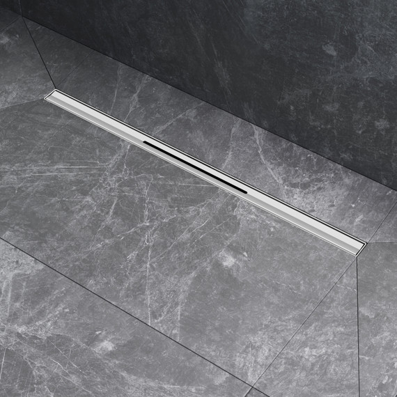 Душевой трап (лоток) 60 AM.PM MasterFlow Slim W01SC-S11-060-05SB комбинированный затвор со стальной матовой решеткой - фото 5